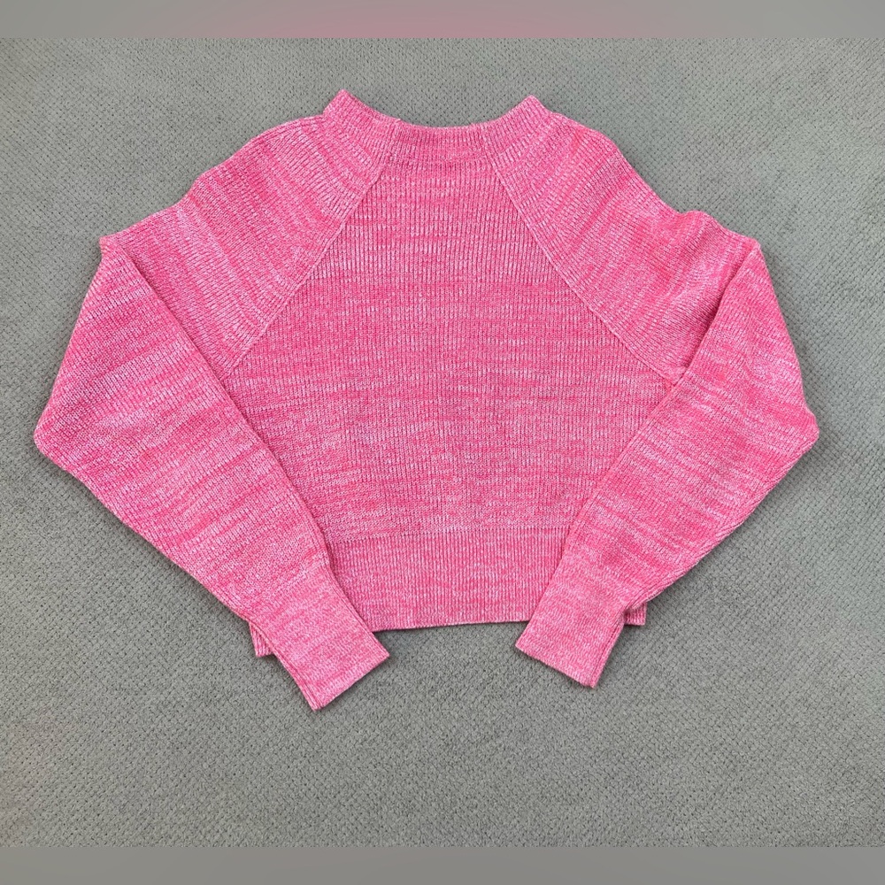Free People Too Good Women’s Size Small Heather Pink Pull Over Cropped Sweater